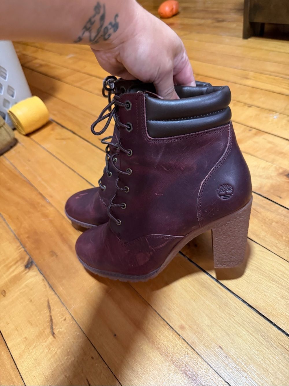 Women's Tillston 6-Inch Boot Burgandy Full- Grain Women's 8.5